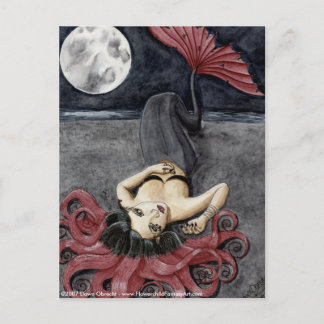 Full Moon, Empty Heart by Dawn Obrecht Postcard