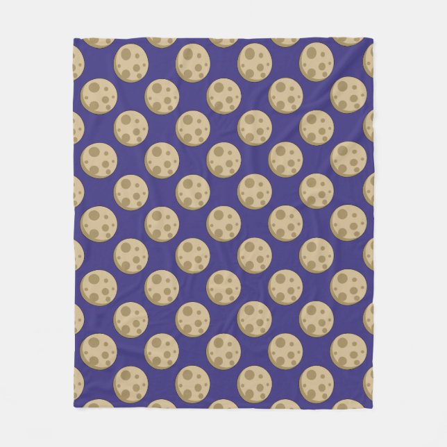 Full Moon Fleece Blanket (Front)