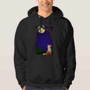 Full moon fox hoodie