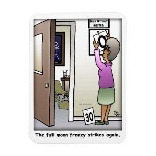 Full Moon Frenzy Flexible Magnet