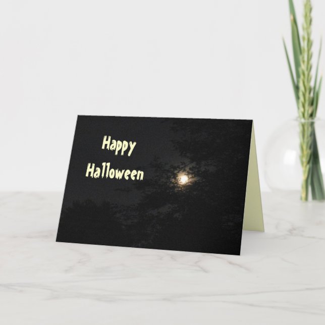 FULL MOON HALLOWEEN NIGHT card (Front)