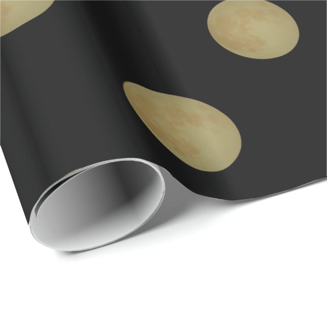 Full Moon, Halloween Wrapping Paper (Roll Corner)