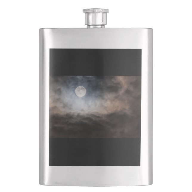 Full moon hip flask (Front)