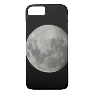 Full moon in black and white. Credit as: Arthur iPhone 8/7 Case