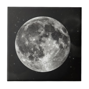 Full Moon in the Sky Tile
