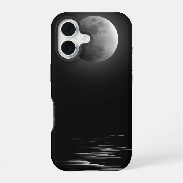 Full Moon iPhone 16 Case (Back)