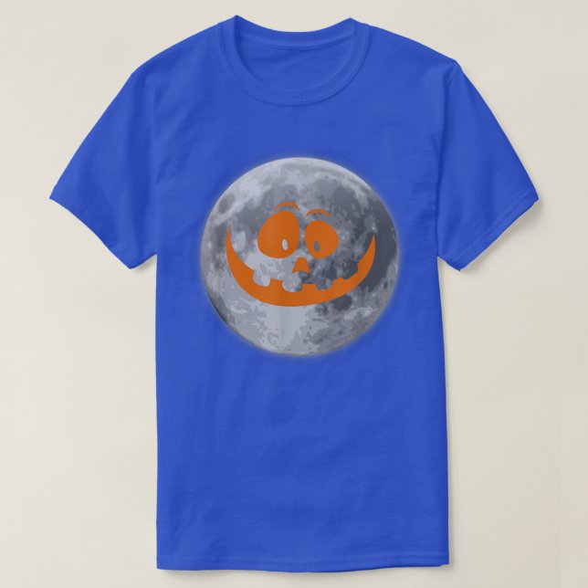 Full Moon Jack O Lantern Face  T-Shirt (Design Front)