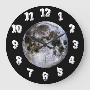 Full Moon Large Clock