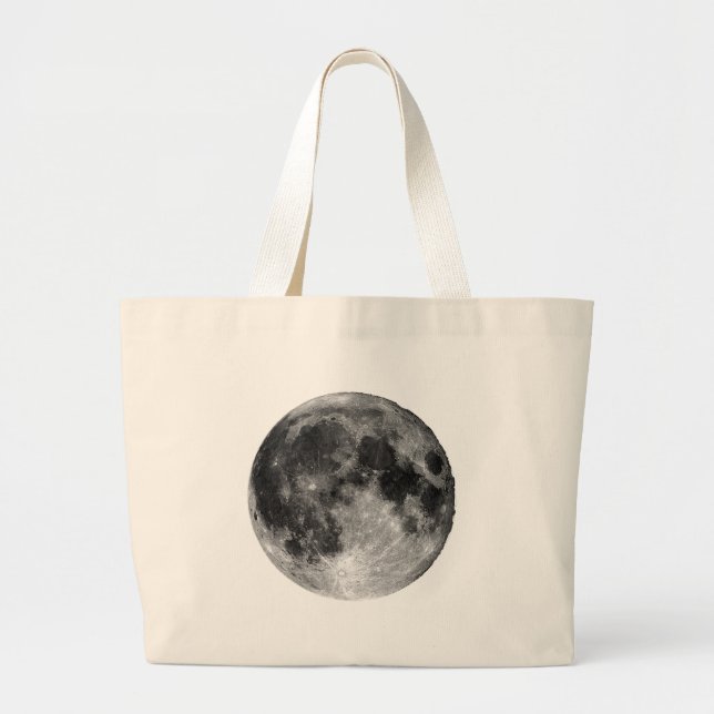 Full Moon Large Tote Bag (Front)