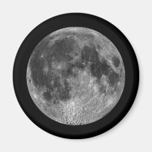 Full Moon Lunar Images from Outer Space Magnet