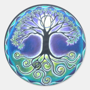 Full Moon Mandala Sticker