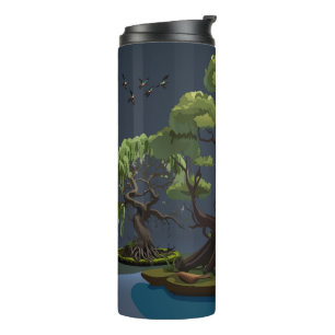 Full Moon Midnight Swamp Personalized Thermal Tumbler