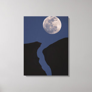 Full Moon   Monument Valley, Arizona Canvas Print