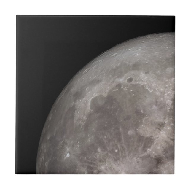 Full moon NASA image mosaic tile upper left corner (Front)