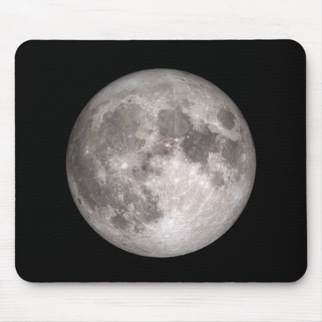 Full moon NASA image Mouse Pad (Front)