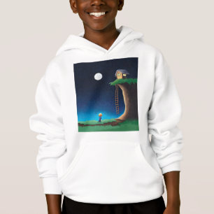 Full Moon Night Sky  Hoodie