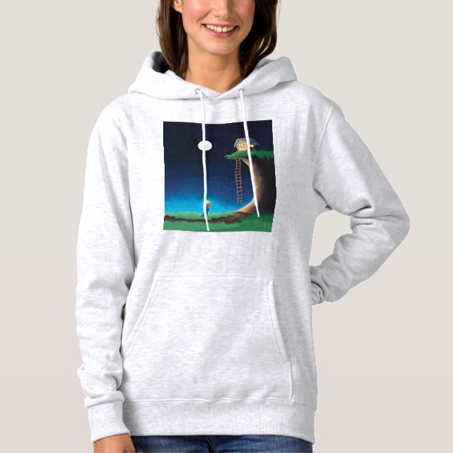 Full Moon Night Sky  Hoodie (Front)