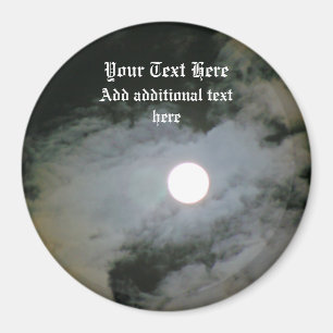 Full Moon Night Sky Personalized Magnet