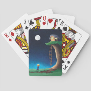 Full Moon Night Sky Playing Cards