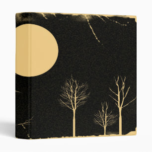 Full Moon Night Vintage Binder