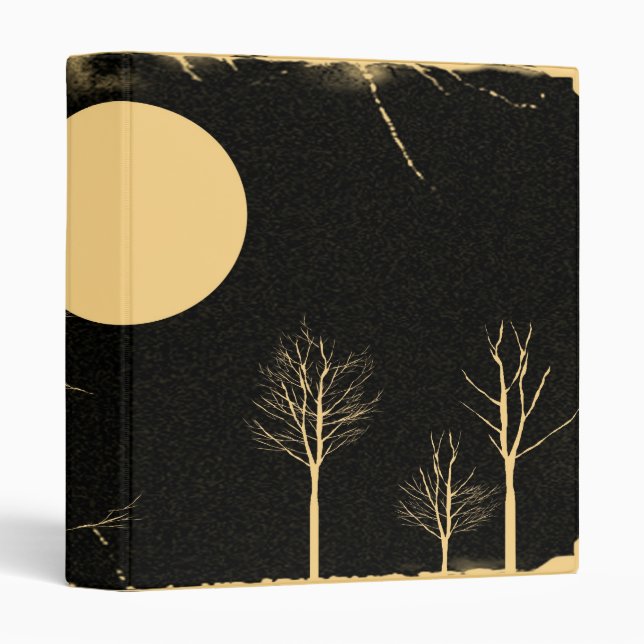 Full Moon Night Vintage Binder (Front/Spine)
