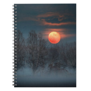 Full Moon November in Scalenghe, Italy Notebook