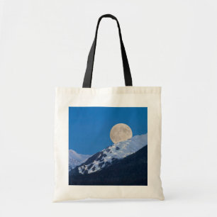 Full Moon Over Alyeska Ski Resort, Alaska Tote Bag