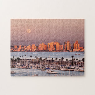 Full Moon over San Diego Jigsaw Puzzle