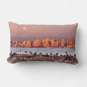 Full Moon over San Diego Lumbar Pillow