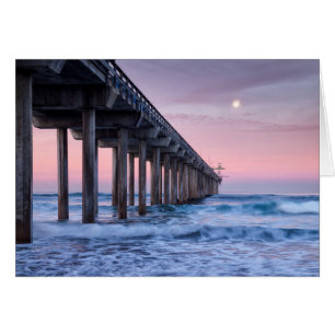 Full Moon Over Scripps Pier