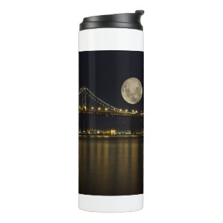 Full Moon Over the Bay Bridge Thermal Tumbler