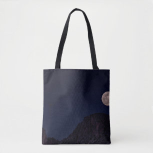 FULL MOON OVER THE MOUNTAIN TOTE BAG