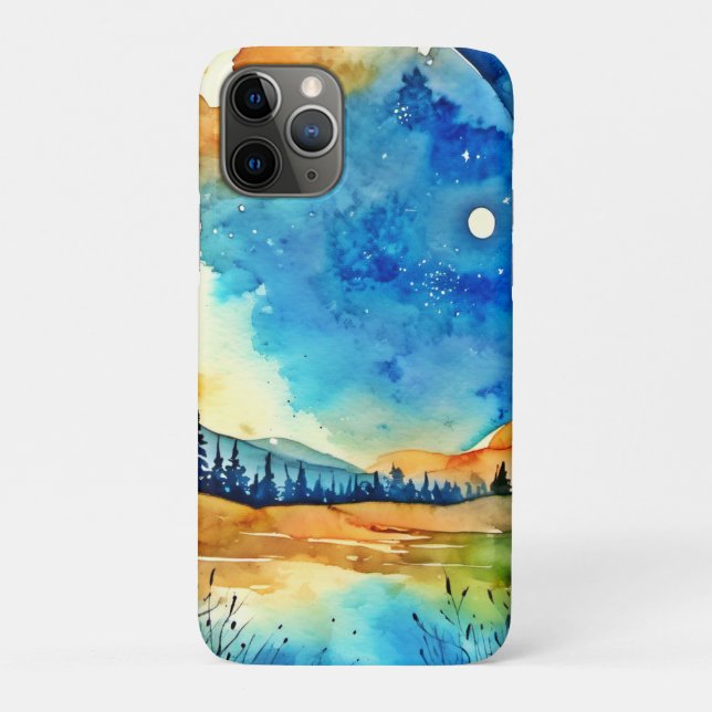 Full Moon Painting Case-Mate iPhone Case (Back)