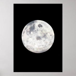Full Moon Painting Poster