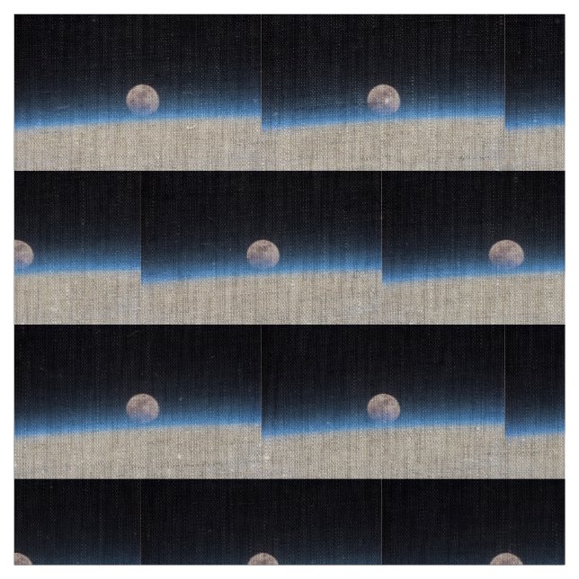 Full moon partially obscured by atmosphere fabric (Swatch)