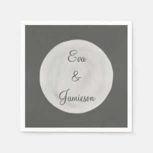 Full Moon Personalized Paper Napkins
