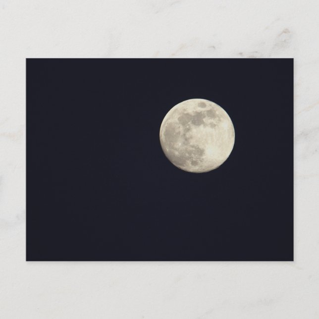 Full Moon Photo Postcard (Front)