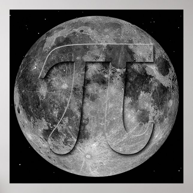Full Moon Pi Day Fun Poster (Front)