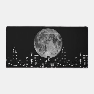 Full Moon Pi In The Sky Desk Mat
