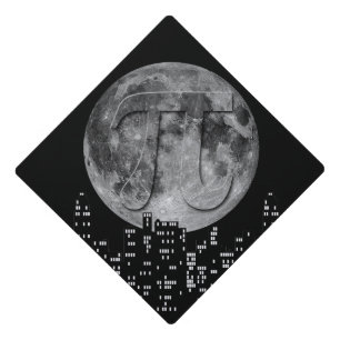 Full Moon Pi In The Sky Graduation Cap Topper
