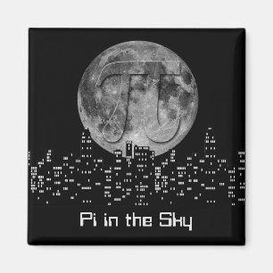Full Moon Pi In The Sky Magnet