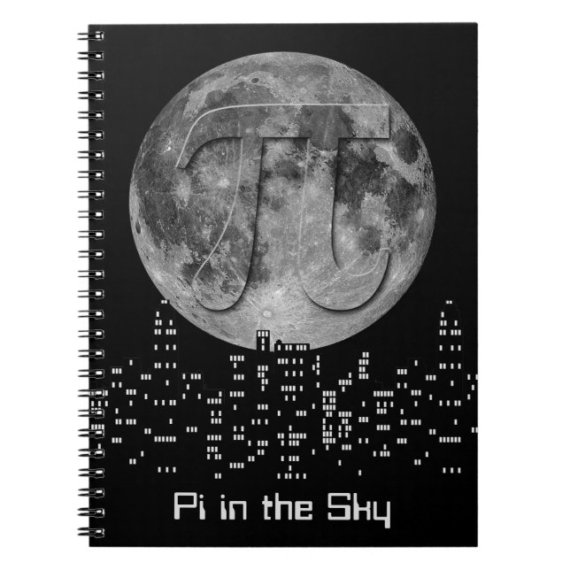 Full Moon Pi In The Sky Notebook (Front)
