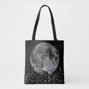 Full Moon Pi In The Sky Tote Bag