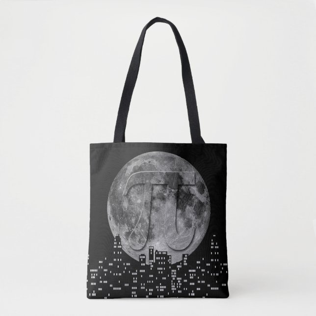 Full Moon Pi In The Sky Tote Bag (Front)
