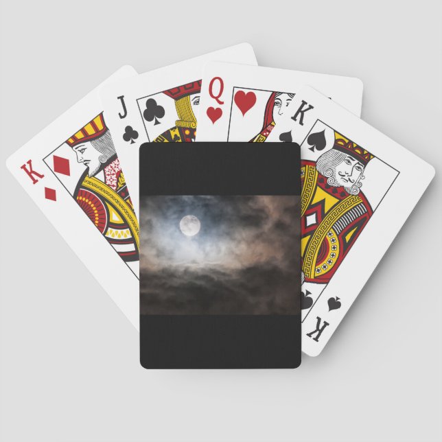 Full moon playing cards (Back)