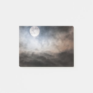 Full moon post-it notes