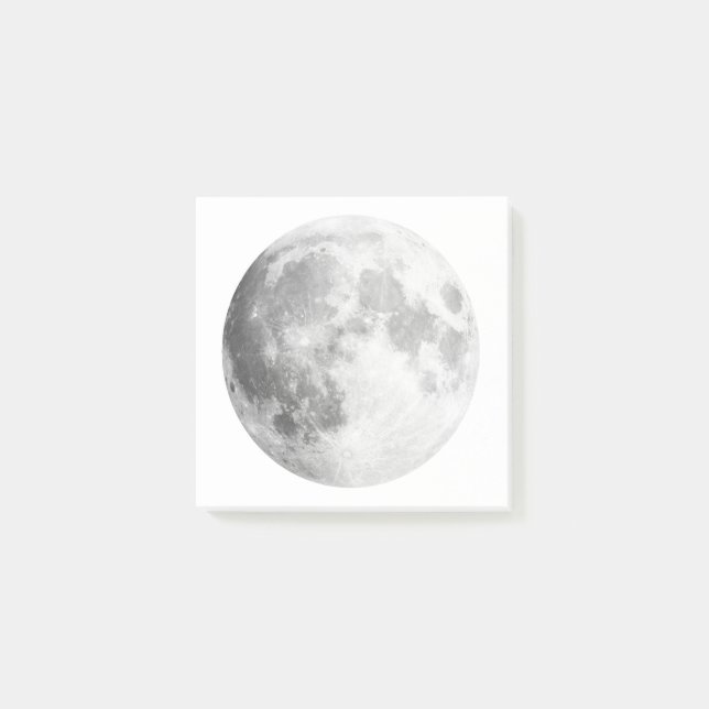 Full Moon Post It Notes / White (Front)