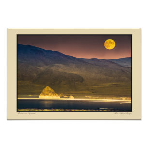 Full Moon Rise above Pyramid Photo Print