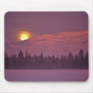 Full moon rises over Teakettle Mountain during Mouse Pad