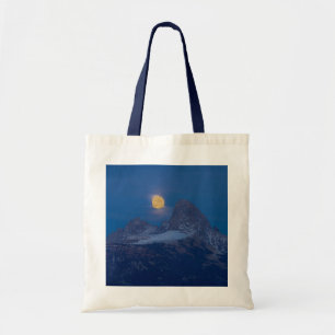 Full Moon Rising   Grand Teton Driggs, Idaho Tote Bag